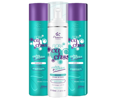 Flora Cachos Kit Shampoo Mask and Mousse